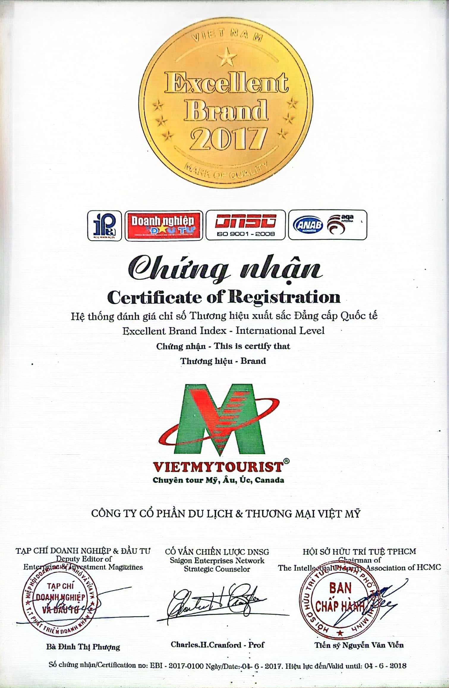 Giấy chứng nhận 1