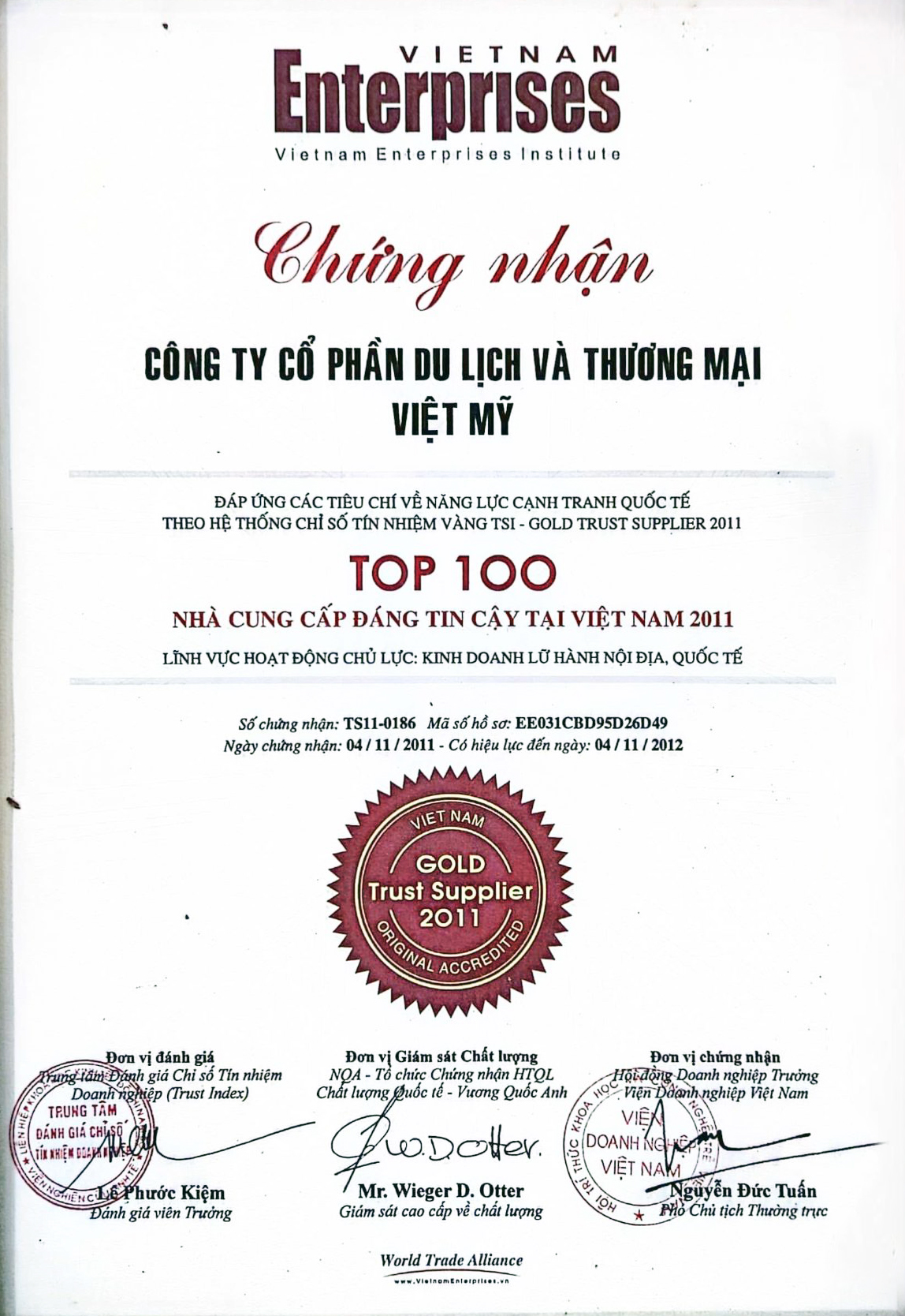 Giấy chứng nhận 2