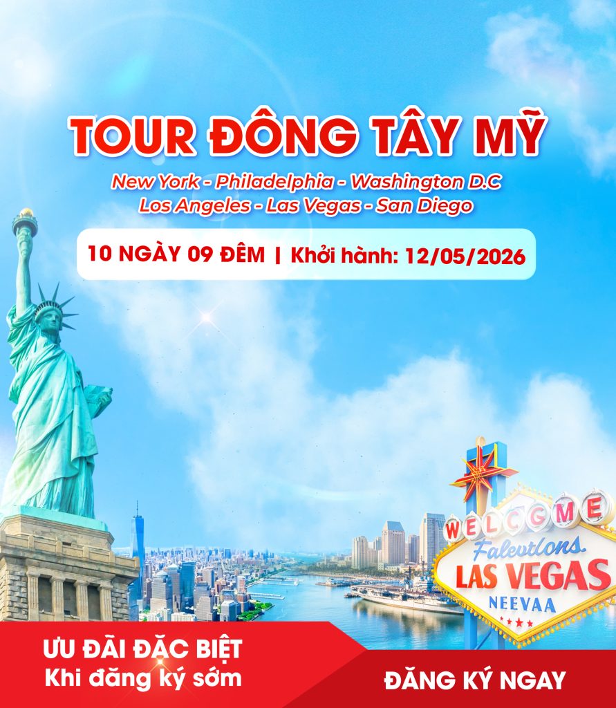 Tour Mỹ Đông Tây Mùa Hè