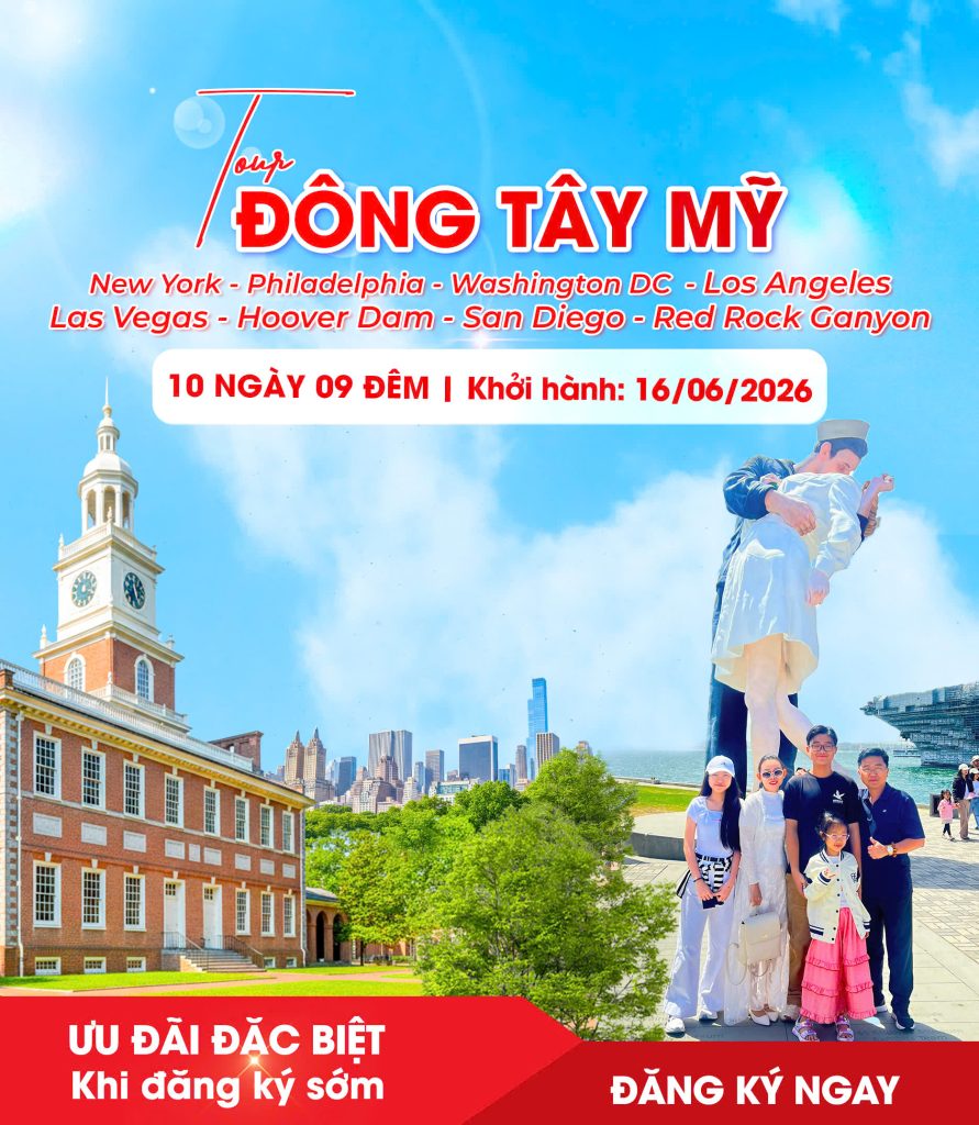 Tour Mỹ Đông Tây Mùa Hè