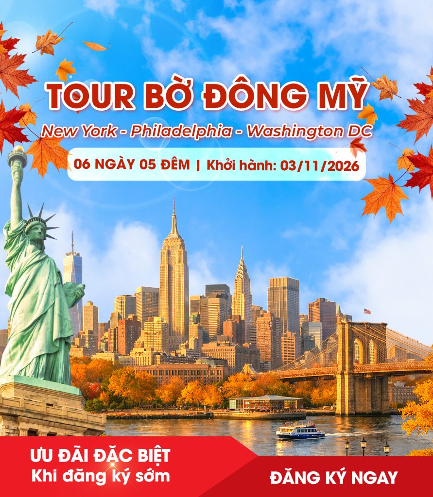Tour Mỹ Bờ Đông Mùa Thu