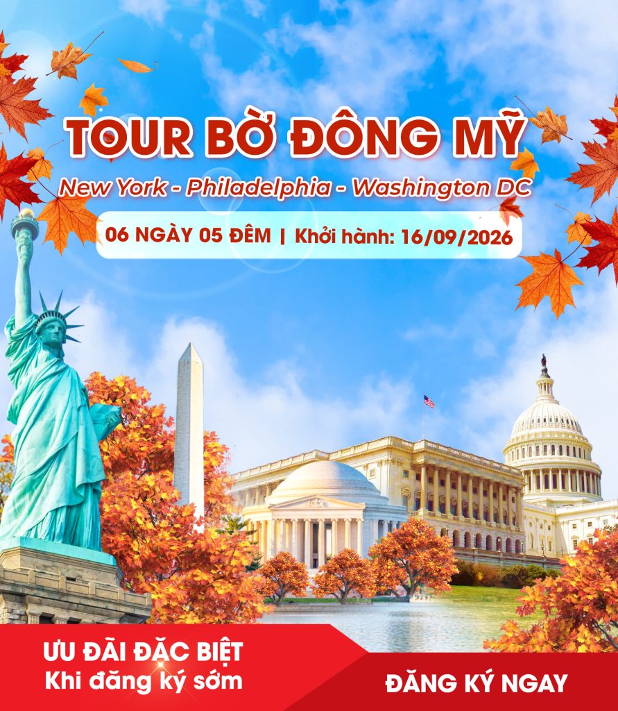 Tour Mỹ Bờ Đông Mùa Thu