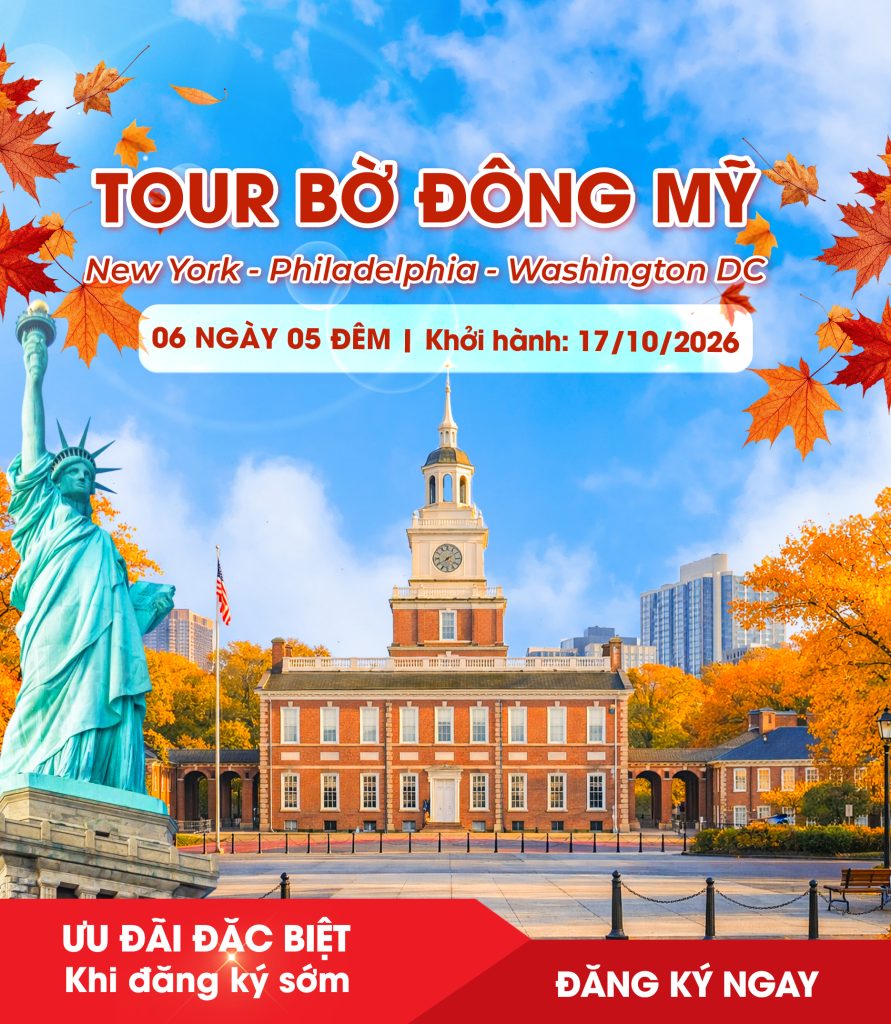 Tour Mỹ Bờ Đông Mùa Thu