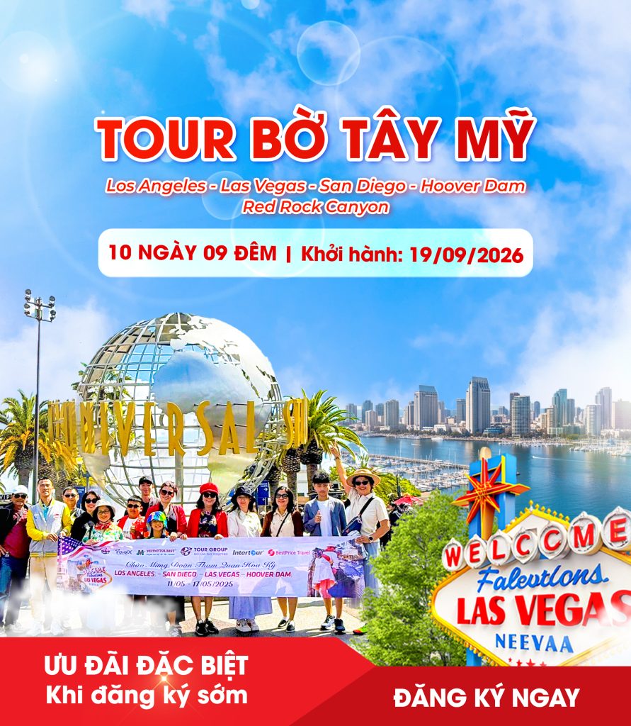 Tour Mỹ Bờ Tây Mùa Thu Lãng Mạn