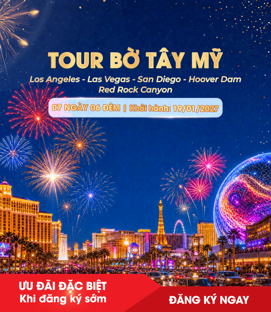 Tour Mỹ Bờ Tây Tết Dương Lịch